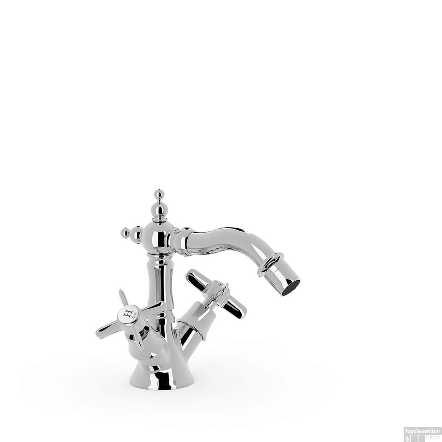 Bidetmengkraan Tres Clasic 2 Kruisgreep Klassiek Chroom 1 Bidetmengkraan Tres Clasic 2 Kruisgreep Klassiek Chroom