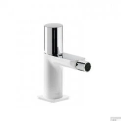 Bidetmengkraan Tres Loft Colors Draaiknop Uitloop Recht 8 Cm Rond Wit Chroom