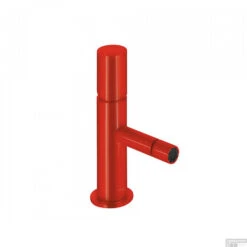 Bidetmengkraan Tres Study Exclusive 1-Knop Uitloop Recht 8 Cm Rond Rood