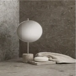 Wandspiegel Blomus Lamura Mourning Dove -Baden Luxe Verkoop blomus marmeren wandspiegel lamura mourning dove sfeer3