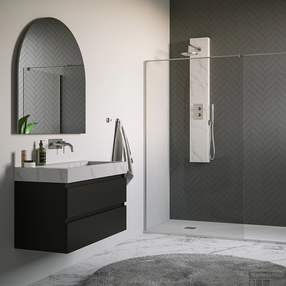 BRAUER Brushed Edition Thermostatisch Douchepaneel 2-weg Calacatta Gold SET 01 3 BRAUER Brushed Edition Thermostatisch Douchepaneel 2-weg Calacatta Gold SET 01 - Afbeelding 3