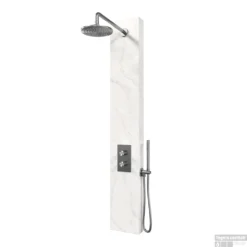 BRAUER Edition Thermostatisch Douchepaneel 2-weg Calacatta Gold 20 Cm SET01 -Baden Luxe Verkoop brauer brushed edition thermostatisch shop 1