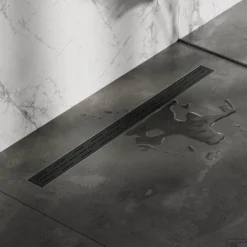 Brauer StanDrain Douchegoot Zwart Flens Inclusief Kunststof Sifon En Haarfilter -Baden Luxe Verkoop brauer douchegoot zwart flens inclusief kunststof sifon en haarfilter sfeer