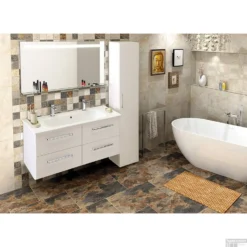 Badkamerspiegel Sapho Breto 120x60.8 Cm LED-Verlichting Incl. Planchet -Baden Luxe Verkoop bt120 badkamerspiegel sapho breto 120x60.8 cm led verlichting incl. planchet 1