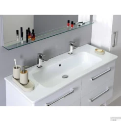 Badkamerspiegel Sapho Breto 120x60.8 Cm LED-Verlichting Incl. Planchet -Baden Luxe Verkoop bt120 badkamerspiegel sapho breto 120x60.8 cm led verlichting incl. planchet 3