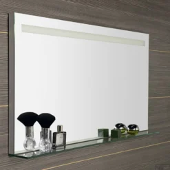 Badkamerspiegel Sapho Breto 120x60.8 Cm LED-Verlichting Incl. Planchet -Baden Luxe Verkoop bt120 badkamerspiegel sapho breto 120x60.8 cm led verlichting incl. planchet 4