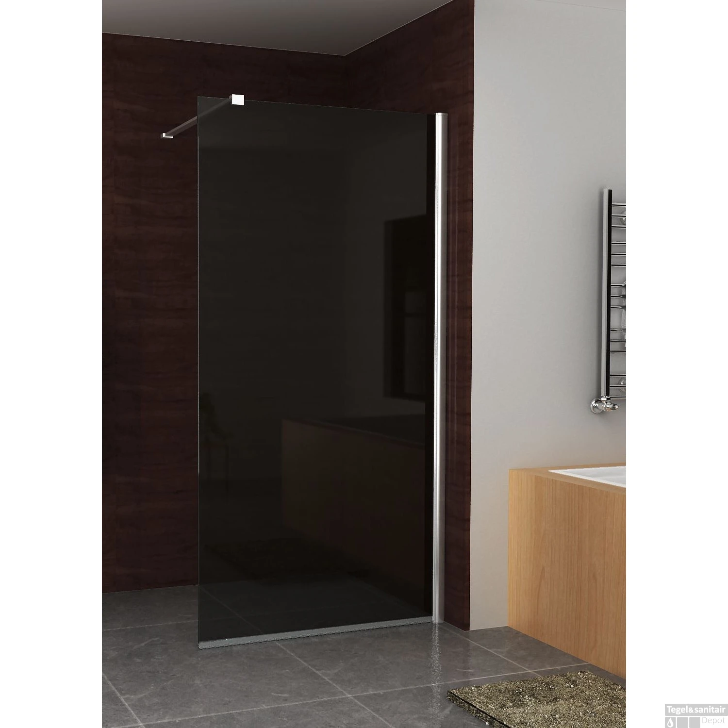 BWS Douchewand Rookglas 10mm | Nano Coating | Inloopdouche (Alle Maten) 5 BWS Douchewand Rookglas 10mm | Nano Coating | Inloopdouche (Alle Maten) - Afbeelding 5