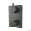 BWS Afbouwdeel Cemal Douche Thermostaat Inbouw 2-Weg Gunmetal