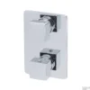 BWS Afbouwdeel Square 2-Weg Chroom Tbv Thermostatisch Inbouwdeel Uni