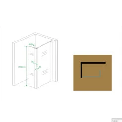 BWS Apollo Zijwand Met Hoekprofiel 30x200cm 10mm NANO Coating 8 BWS Apollo Zijwand Met Hoekprofiel 30x200cm 10mm NANO Coating -Baden Luxe Verkoop bws apollo zijwand met hoekprofiel 30x200cm 10mm nano coating tech