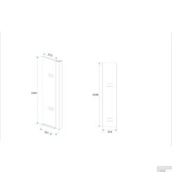 BWS Apollo Zijwand Met Hoekprofiel 30x200cm 10mm NANO Coating 9 BWS Apollo Zijwand Met Hoekprofiel 30x200cm 10mm NANO Coating -Baden Luxe Verkoop bws apollo zijwand met hoekprofiel 30x200cm 10mm nano coating tech2