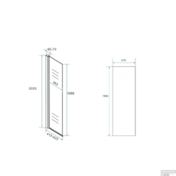 BWS Apollo Zijwand Met Scharnierend Muurprofiel 40x200 Cm 10mm Nano Glas -Baden Luxe Verkoop bws apollo zijwand met scharnierend muurprofiel 40x200 cm 10mm nano glas tech