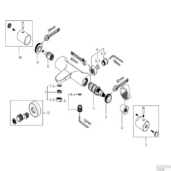 BWS Badkraan Thermostaat Round 15 Cm HOH Chroom -Baden Luxe Verkoop bws badkraan thermostaat round 15 cm hoh chroom tech2