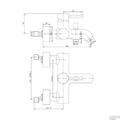 BWS Badmengkraan Chepri Met Omstel Chroom -Baden Luxe Verkoop bws badmengkraan chepri met omstel chroom tech 2