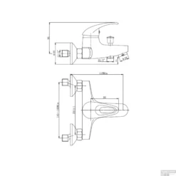 BWS Badmengkraan Luna Chroom -Baden Luxe Verkoop bws badmengkraan luna chrootech2