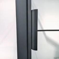 BWS Douchecabine Frame 110x60 Cm 8 Mm NANO Glas Mat Zwart Raster -Baden Luxe Verkoop bws douchecabine frame mat zwart raster sfeer2 34