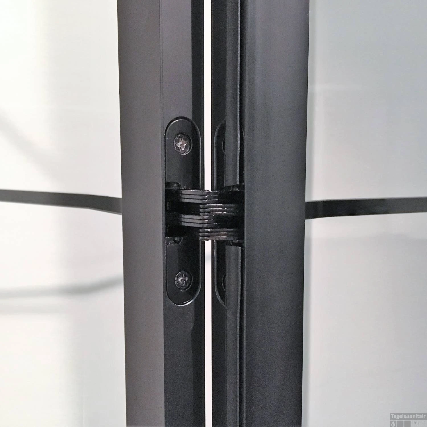 BWS Douchecabine Frame 80x70 Cm 8 Mm NANO Glas Mat Zwart Raster 4 BWS Douchecabine Frame 80x70 Cm 8 Mm NANO Glas Mat Zwart Raster - Afbeelding 4