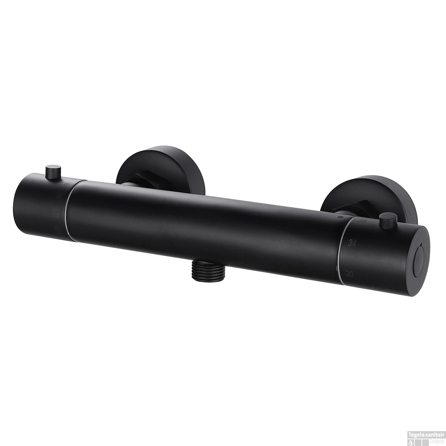 BWS Douchekraan Thermostatische Janero Mat Zwart 2 BWS Douchekraan Thermostatische Janero Mat Zwart - Afbeelding 2