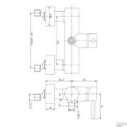 BWS Douchemengkraan Chepri RVS Look -Baden Luxe Verkoop bws douchemengkraan chepri rvs look tech