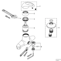 BWS Douchemengkraan Luna Chroom -Baden Luxe Verkoop bws douchemengkraan luna chroom tech