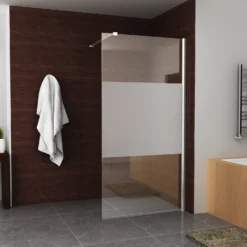 BWS Douchewand Reno Met Middenband 110x200 Cm 10 Mm NANO Coating