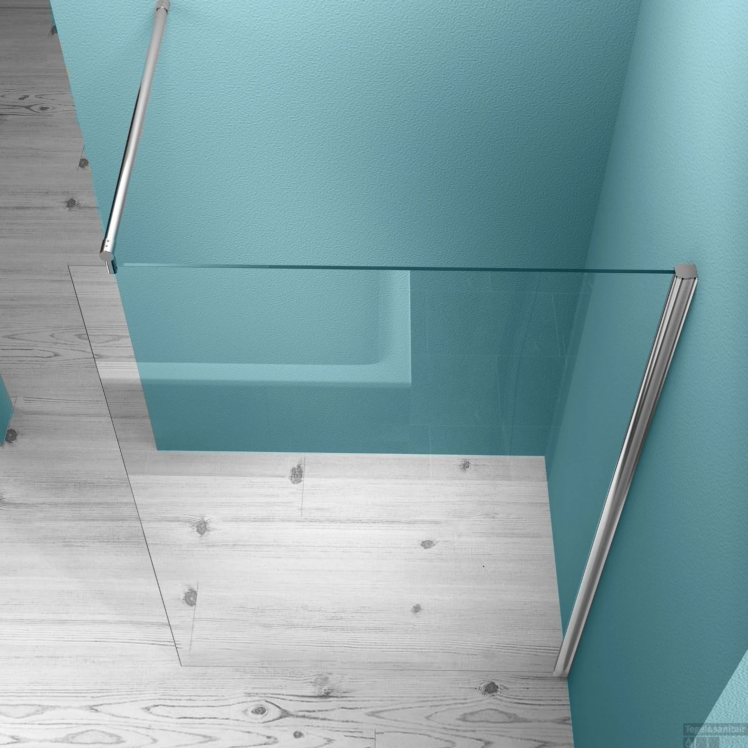 BWS Eco Inloopdouche Met Muurprofiel 140x200cm 8mm NANO Coating 2 BWS Eco Inloopdouche Met Muurprofiel 140x200cm 8mm NANO Coating - Afbeelding 2