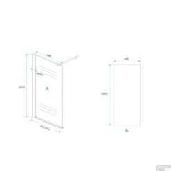 BWS Eco Inloopdouche Met Muurprofiel 50x200cm 8mm NANO Coating 7 BWS Eco Inloopdouche Met Muurprofiel 50x200cm 8mm NANO Coating -Baden Luxe Verkoop bws eco inloopdouche met muurprofiel 50x200cm 8mm nano coating tech