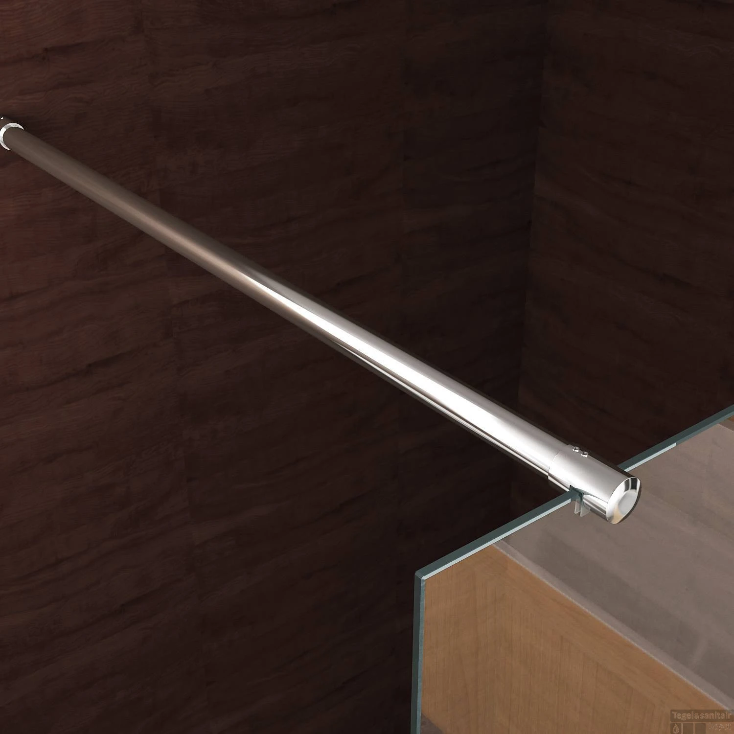 BWS Eco Inloopdouche Met Muurprofiel 50x200cm 8mm NANO Coating 3 BWS Eco Inloopdouche Met Muurprofiel 50x200cm 8mm NANO Coating - Afbeelding 3