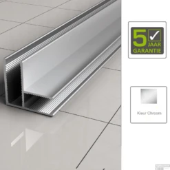 BWS Hoekprofiel 90 Graden T.b.v. Glaswand 1 Cm