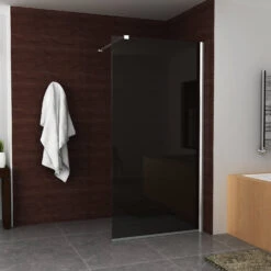 BWS Inloopdouche Rookglas 80x200cm 10mm Nano Coating