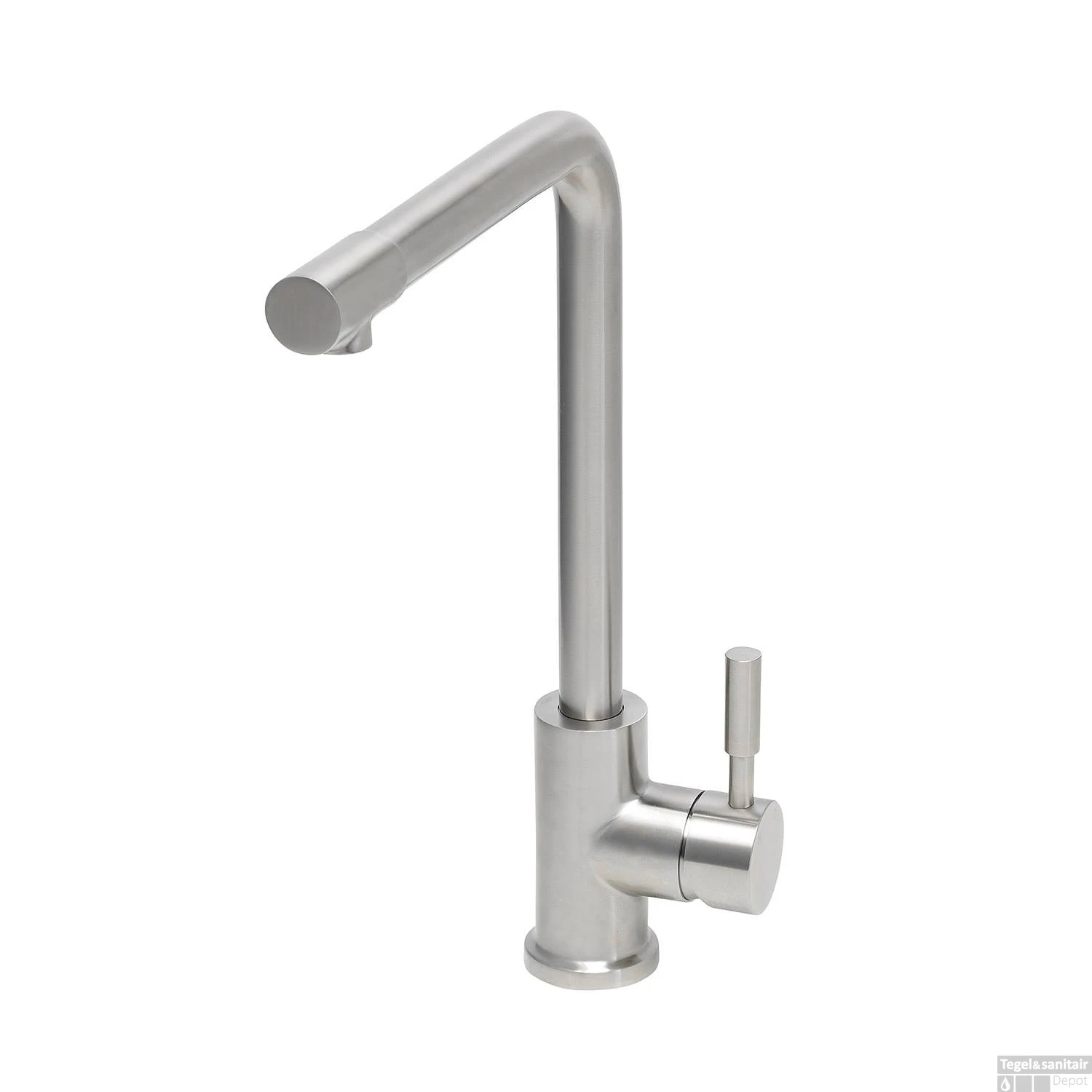 BWS Keukenkraan Irene Hooggebogen Uitloop RVS 1 BWS Keukenkraan Irene Hooggebogen Uitloop RVS