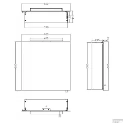 BWS LED Spiegelkast Luxe Aluminium 60x60x14 Cm -Baden Luxe Verkoop bws led spiegelkast luxe aluminium 60x60x14 cm tech