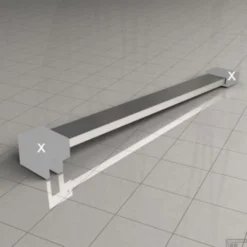 BWS Losse Vierkante Stabilisatiestang 120 Cm Chroom -Baden Luxe Verkoop bws losse vierkante stabilisatiestang 100 cm chroom 1