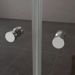 BWS Nisdeur Met Pendeldeuren 80x200 Cm 6mm NANO Coating -Baden Luxe Verkoop bws nisdeur met pendeldeuren nano coating 4