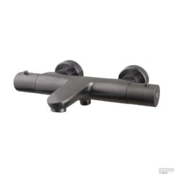 BWS Opbouw Badkraan Thermostaat Round HOH 15 Cm Gunmetal