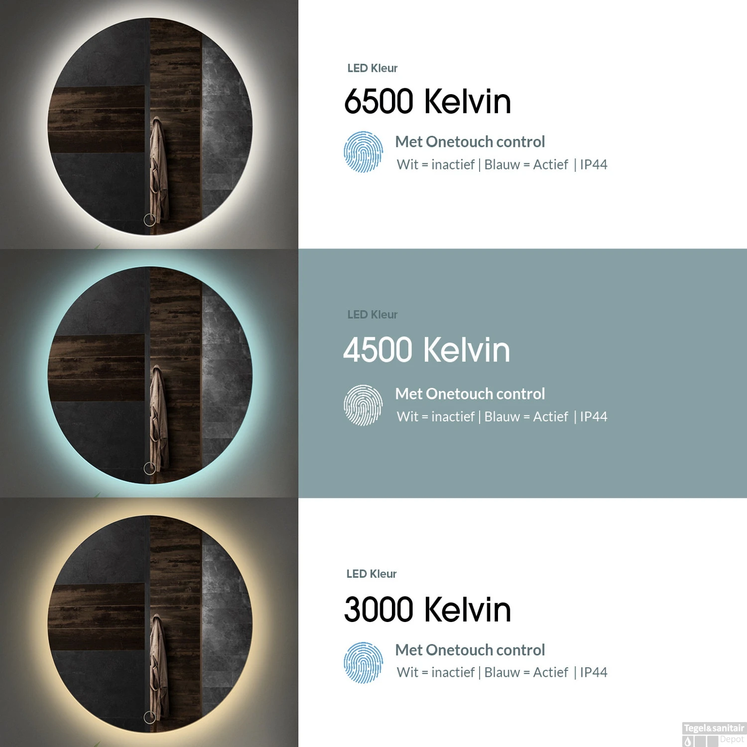 Spiegel Gliss Design Style Framework 11 Mm LED Verlichting 70cm 3 Spiegel Gliss Design Style Framework 11 Mm LED Verlichting 70cm - Afbeelding 3