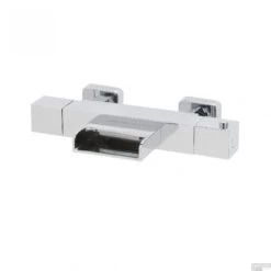 BWS Thermostatische Badkraan Square Met Waterval HOH 15 Cm Chroom