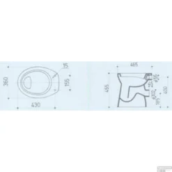 BWS Toiletpot Staand Verhoogd 6 PK Wit -Baden Luxe Verkoop bws toiletpot staand verhoogd 6 pk wit tech 1