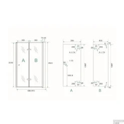 BWS Vouwbare Nisdeur Rechts 90x202 Cm 8mm NANO Harmonica Deur 21 BWS Vouwbare Nisdeur Rechts 90x202 Cm 8mm NANO Harmonica Deur -Baden Luxe Verkoop bws vouwbare nisdeur rechts 90x202 cm 8mm nano tech
