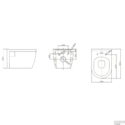 BWS Wandcloset Prio Diepspoel Rimless Exclusief Zitting Wit -Baden Luxe Verkoop bws wandcloset prio diepspoel rimless exclusief zitting wit tech