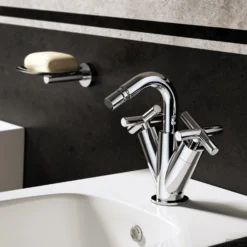 Bidetmengkraan Hotbath Chap 1-hendel 18.3 Cm Chroom