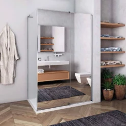 Douchecabine Lacus Capri 1 170 Cm Schuifdeur 8mm Nano Spiegelglas