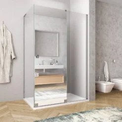 Douchecabine Lacus Capri 2 180 Cm Schuifdeur 8mm Nano Helder En Spiegelglas