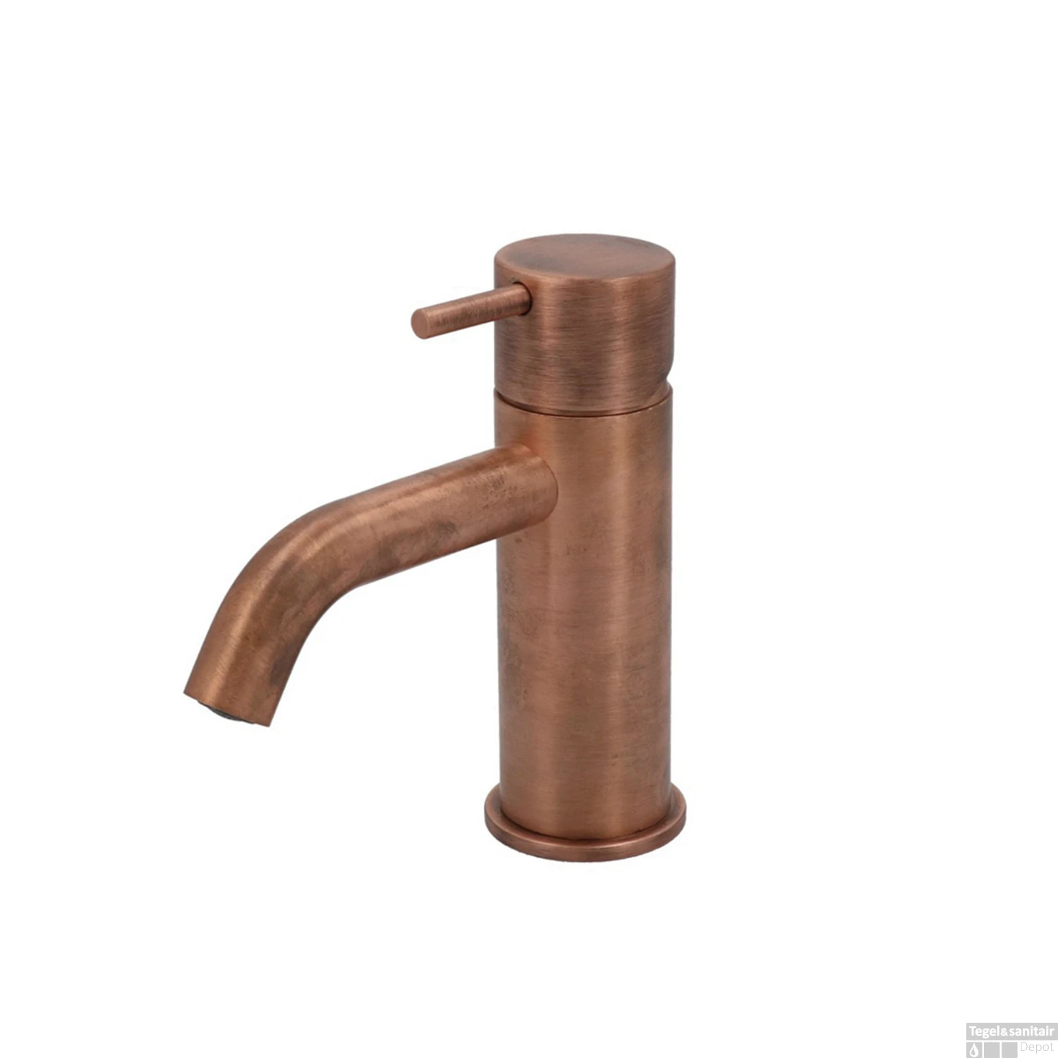 Wastafelmengkraan Hotbath Cobber 1-hendel Gebogen 14.3 Cm Living Colour Geborsteld Koper 1 Wastafelmengkraan Hotbath Cobber 1-hendel Gebogen 14.3 Cm Living Colour Geborsteld Koper