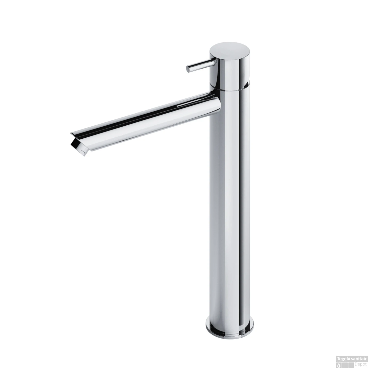 Wastafelmengkraan Hotbath Cobber 1-hendel Recht 28.6 Cm Chroom