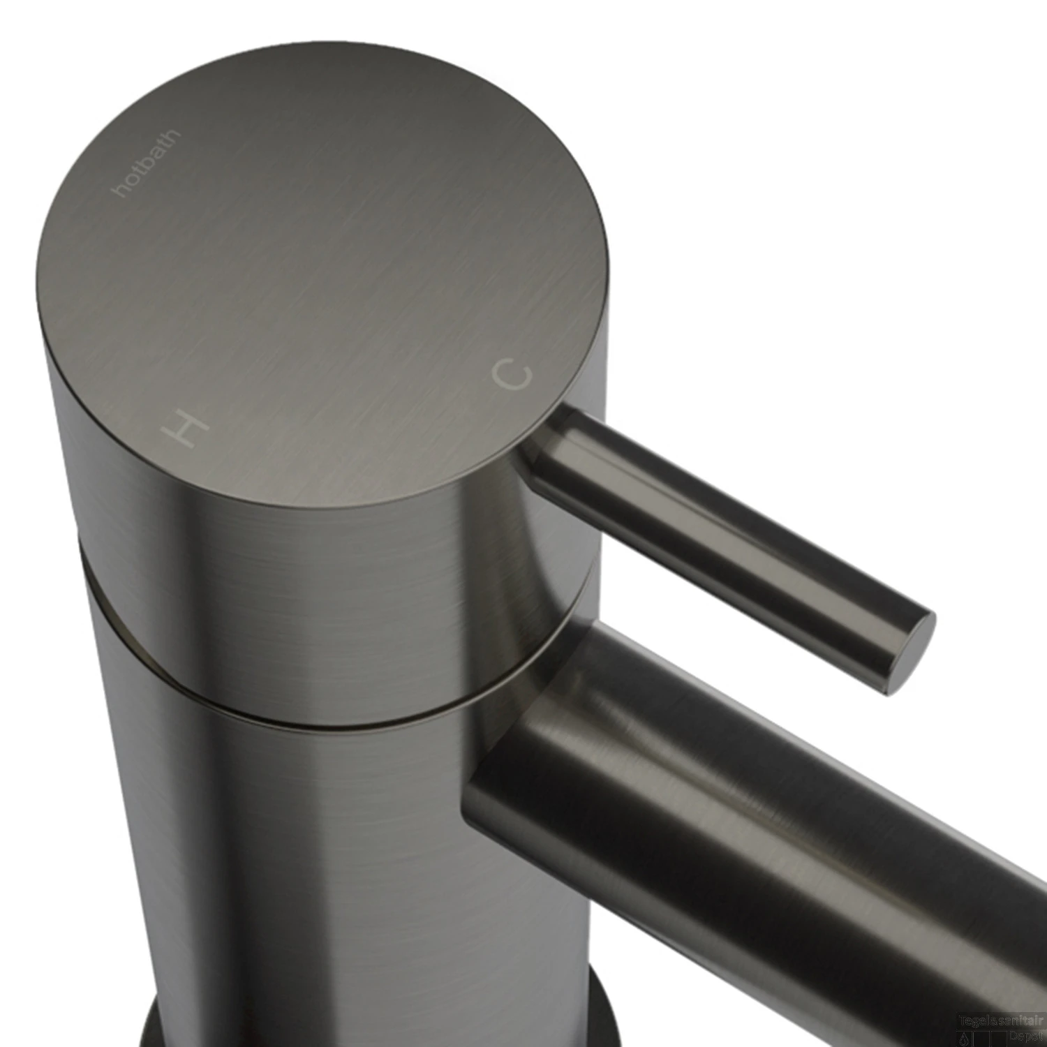 Wastafelmengkraan Hotbath Cobber 1-hendel Gebogen 21.6 Cm Verouderd IJzer 2 Wastafelmengkraan Hotbath Cobber 1-hendel Gebogen 21.6 Cm Verouderd IJzer - Afbeelding 2