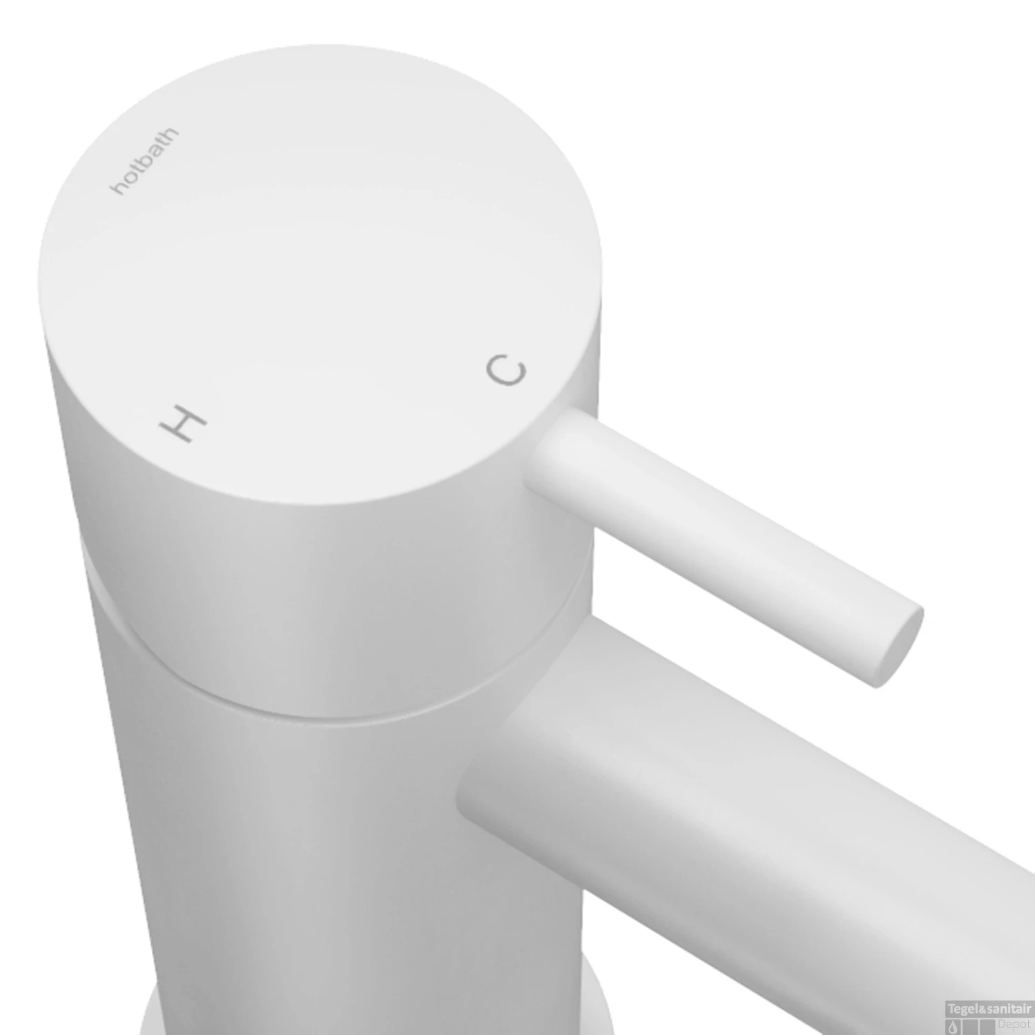 Douchethermostaat Hotbath Cobber Inbouw 2 Stopkranen Mat Wit (excl. Inbouwdeel) - Afbeelding 2