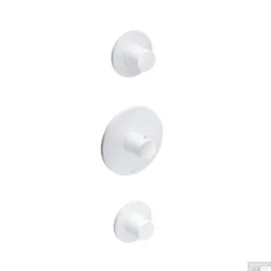 Douchethermostaat Hotbath Cobber Inbouw 2 Stopkranen Mat Wit (excl. Inbouwdeel)