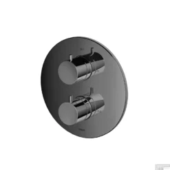 Douchethermostaat Hotbath Cobber Inbouw 2-weg Zwart Chroom (excl. Inbouwdeel)