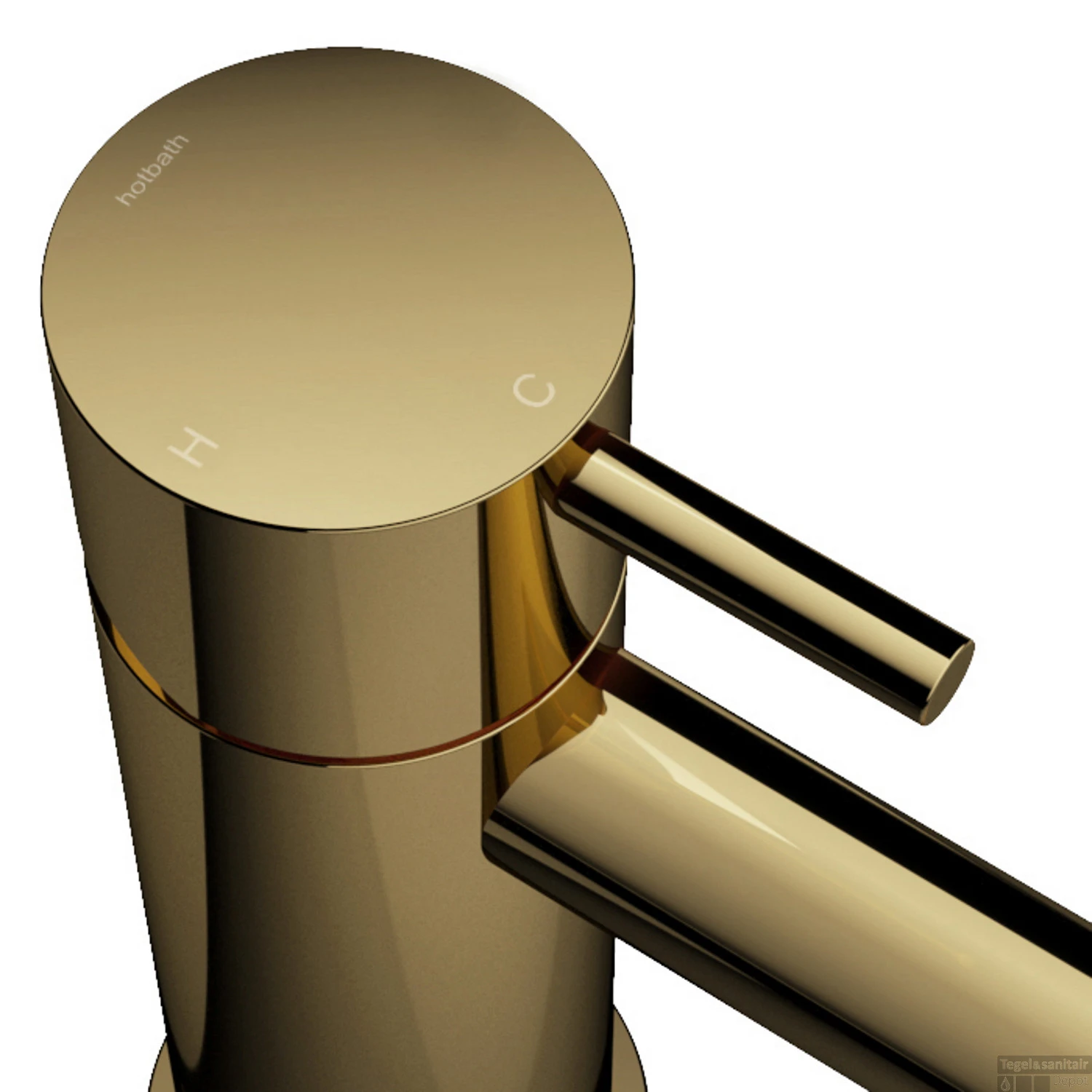 Inbouw Badmengkraan Hotbath Cobber Automatische Omstelinrichting Gepolijst Messing (incl. Doucheset) - Afbeelding 2